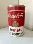 CAMPBELL'S SOUP Stoneware Tomato Can Cookie Jar 2004 w/Box 12"