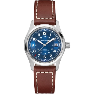 New Hamilton Khaki Field Automatic Blue Dial Men's Watch H70455540