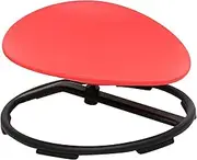 Fenteer Swivel Chair for Kids Wobble Chair Practical Improve Balance Rotating Stool Sensory Rotating Chair for Children Party Bedroom, Red