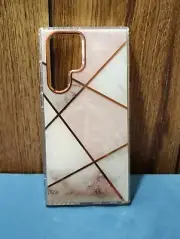Samsung Ultra 6.8" 2022 Pink Geometric Print Case