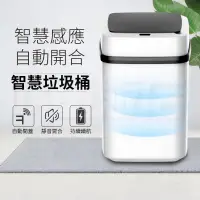 在飛比找PChome24h購物優惠-自動感應垃圾桶 13L 智能感應 防水防塵防異味