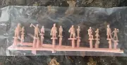 Model Train Pedestrian Plastic Figures. HO Scale. Vintage. New.