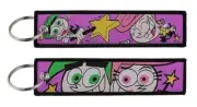 The Fairly OddParents Wanda and Cosmo Cartoon Animated TV Show Keychain Key Tag