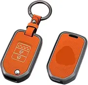 2/3 Buttons Car Flip Key Case Cover Shell Compatible For Honda Civic Accord City Odyssey CR-V XR-V HR-V Vezel Jade Jazz Crider Accessories(F-gun orange chain)