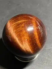 Red Tiger's Eye Crystal Sphere Orb Ball Marble 25.1mm 23g
