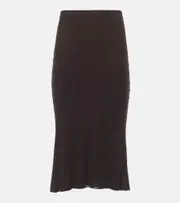 [Khaite] Khaite Leema jersey midi skirt AU 16 brown