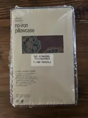 Westpoint Pepperell No Iron Percale T180 Leaf design Standard Pillowcases (2)
