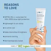 Plum 2% Niacinamide Sunscreen SPF 50 PA+++ With Rice Water | UVA/ UVB Protection