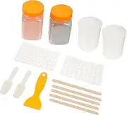TEHAUX Family-Friendly DIY Kit Miniature Brick Making Tools Sand Table Building Materials Craft Set for Boys and Girls and Architecture Enthusiasts Random Style