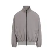 [Fear Of God] Fear Of God-Grey High Neck Vented Track Polyamide Jacket-Uomo XL STAND