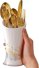 Silverware Holder For Party - Ceramic Spoon Holder With Drainage - Multifunctional Large Capacity Chopstick Rests For Holiday Offices Picnic