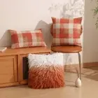 Orange Plush Pillowcase Multiple Sizes Cushion Cover Sofa/Bed