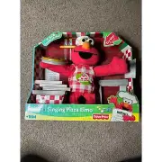 SINGING PIZZA ELMO Plush Toy SESAME STREET Fisher Price STUFFED ANIMAL DOLL 2007
