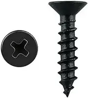 Romak FST029 Timber Screw Phillips Countersunk, 3.5 X 16 mm Size, Black