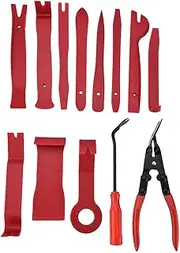 Auto Trim Removal Tool Set 13 Pcs Car Trim Removal Tool Door Interior Panel Fastener No Scratches With Pliers Tool Kit
