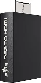 PS2 to HDMI Converter Adapter, Video Converter PS2 HDMI Converter with 3.5mm Audio Output for HDTV HDMI Monitor Compatible with All PS2 Display Modes