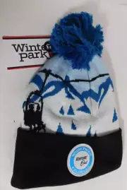 Winter Park Colorado Knit Cap Medium Fit Ski Resort Pom Top Hat Beanie