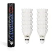 12 Pcs SPPHONEIX Blue TOP Duck Feather Badminton Shuttlecocks Balls Speed 78