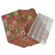 10 Sets - Boxes & Trays - Fillable (Empty) Advent Calendar DIY Candy Boxes