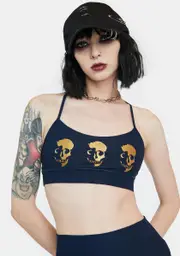 [CHRLDR] Skull Shadow Support Sports Bra