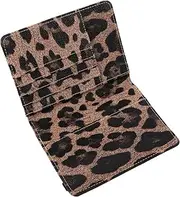 [Ipetboom] Leopard Card Passage Passport Holder for Travel Passport Cover Passport Book Holder Passport Wallet Cover Passport and Ticket Holder Birth Certificate Holder for Travel Pu Leather