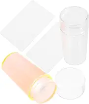 Mikinona 2 Pack Nail Stamping Tool Set Nail Art Stamper Scraper Seal for Design