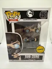 Funko Pop! Mortal Kombat X Sub-Zero #251 (Chase) Vinyl Figure W/protector