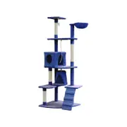 YES4PETS 193cm Cat Scratching Tree Post Sisal Pole Scratching Post Scratcher Tower Condo Blue