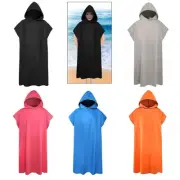 Microfiber Surf Poncho Wetsuit Changing Bath Robe Beach Towel with Hood Gift