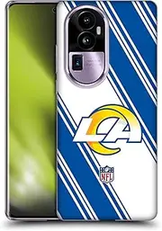 Head Case Designs Officially Licensed NFL Patterns Los Angeles Rams Artwork Soft Gel Case Compatible with Oppo Reno10 Pro+