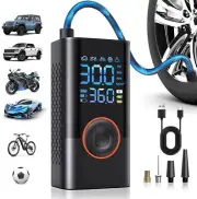 Tire Inflator Portable Air Compressor Portable Cordless Mini Air Pump with