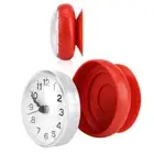 Waterproof Suction Wall Window Mirror Bath Shower Clock Bathroom