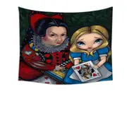 Alice and the Queen of Hearts Tapestry