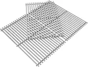 [SafBbcue] 66089/66097 18.75" Stainless Steel Cooking Grates Replacement Parts for Weber Genesis II E-410 S-410 E-435 S-435 Genesis II LX E-410 LX E-440 Genesis II LX 440 SE-410 Grill Grid & Grate