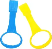 Toyvian 2pcs Pull Up Rings for Playpen Safe and Ergonomic Standing Assistance Handles for Indoor Use Durable Material for Enhanced Safety and Convenient Storage