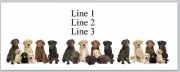 Personalized Address Labels Labradors Dogs & Puppies (JX 550)