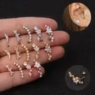 Zircon Stone Cartilage Earrings Tragus Helix Cartilage Piercing Ear Studs