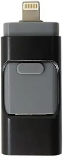 Upgraded Version USB 3.0 Flash Drive 64GB for iPhone, Memory Photo Keeper Storage Stick for Picture/Video/Data Saver/Backup, High Speed Thumb/Jump/Hard Drives for iPhone/iPad/Android/PC (Black)