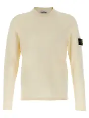 [Stone Island] Stone Island-Round-Neck Sweater Maglioni Bianco-Uomo XXL White