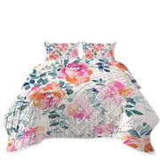 Pastel Flowers Coverlet