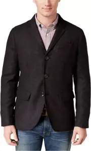 Tommy Hilfiger Men Dark Gray Primaloft Earnest Sport Coat Jacket Medium M 7552-6