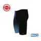 ZOGGS 男性《螢光藍點》永久抗氯競賽型及膝泳褲