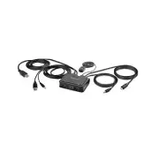 StarTech.com 2-Port Hybrid USB-C HDMI Cable KVM Switch, 4K 60Hz, Compact KVM ...