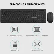 Silent Click Wireless Keyboard And Mouse Kit