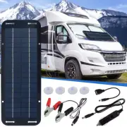 12V Solar Panel USB Charger Kit Camping Caravan Boat Battery Power Car RV Boat♧