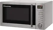 Russell Hobbs RHM2031 20 L 800 W Stainless Steel Digital Grill Microwave with 5 Power Levels, 1000 W Grill Power, Automatic Defrost, 8 Auto Cook Menus, Clock, Timer, Easy Clean
