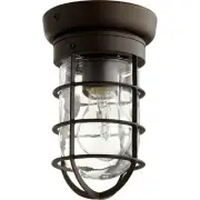 Quorum International 7282-86 Bowery Flush Mount Oiled Bronze
