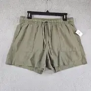 Old Navy Linen Shorts Womens Medium Drawstring Pockets