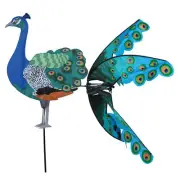 Peacock (large size) 35" Flying Bird Staked Wind Spinner..38... PR 25368