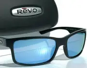 NEW* REVO CRAWLER XL Black Matte POLARIZED Blue Water Len Sunglass 1071XL 01 BL